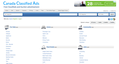 Desktop Screenshot of canadaclassifiedsads.com