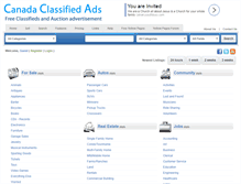 Tablet Screenshot of canadaclassifiedsads.com